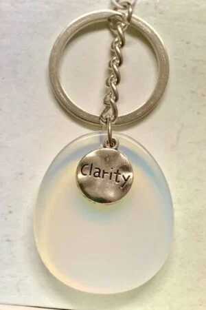 Opalite - Clarity - Crystal Energy Keyring